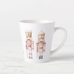 Taza De Café Latte Navidad de Cascanueces Rosa