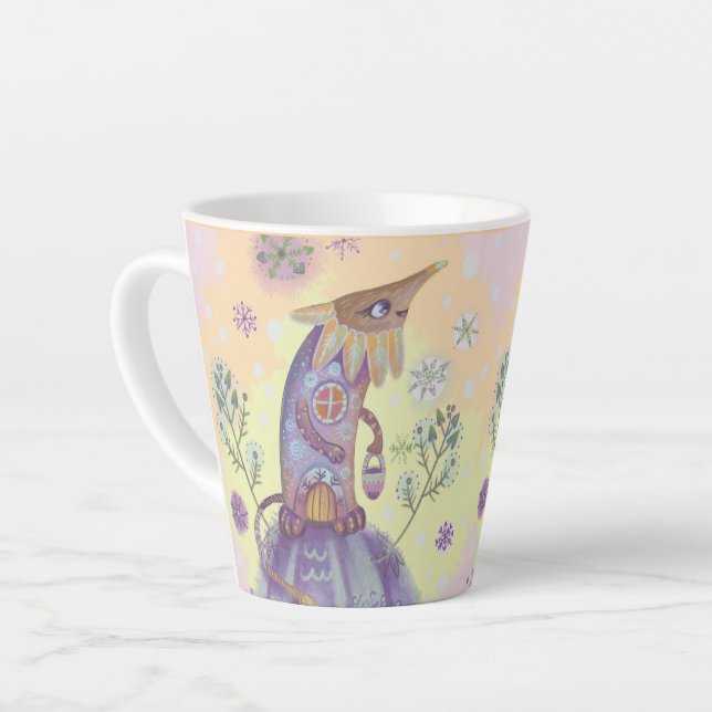 Taza De Café Latte navidad de hadas (Ángulo izquierdo)