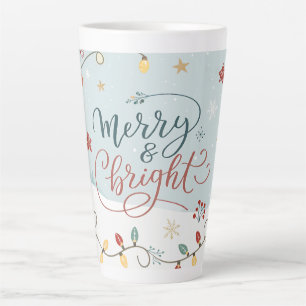 Taza De Café Latte Navidad Festiva País de las Maravillas
