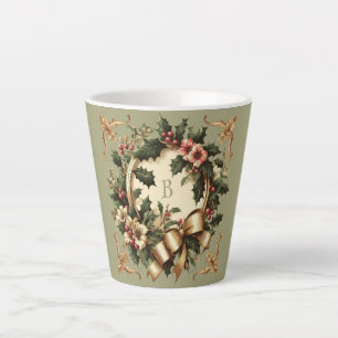 Taza De Café Latte Navidad victoriana/clásica/vintage