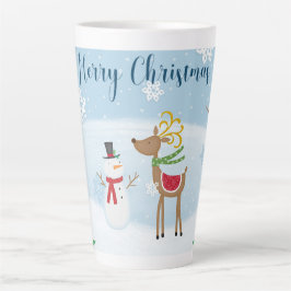 Taza De Café Latte Navidades