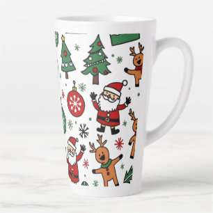 Taza De Café Latte Navidades