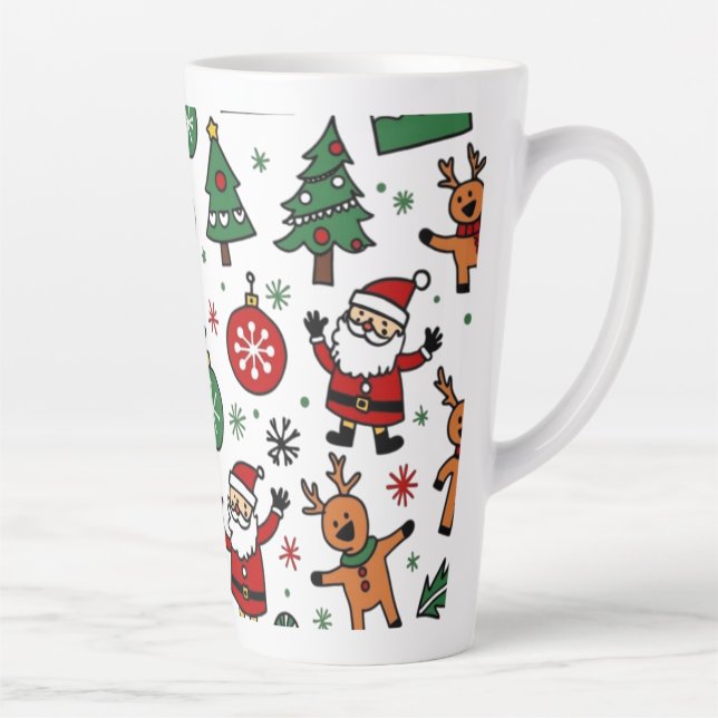 Taza De Café Latte Navidades (Derecha)