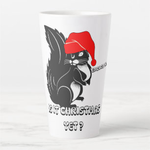 Taza De Café Latte navidades ardilla, ¿ya son navidades?
