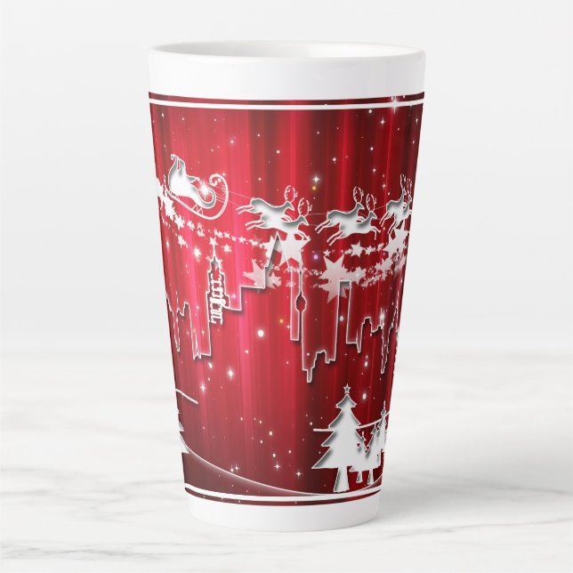 Taza De Café Latte Navidades Carriles (Anverso)