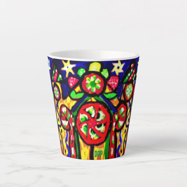 Taza De Café Latte Navidades Castillo Gingerbread (Anverso)
