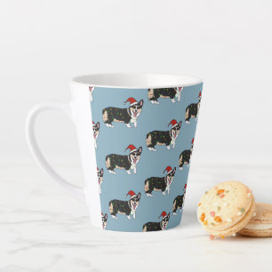 Taza De Café Latte Navidades Corgi