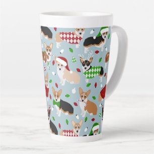 Taza De Café Latte Navidades Corgi Dogs