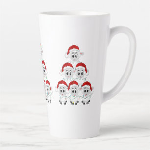 Taza De Café Latte Navidades cortos oveja latte mug