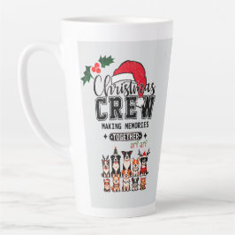 Taza De Café Latte Navidades Crew Dog Latte mug
