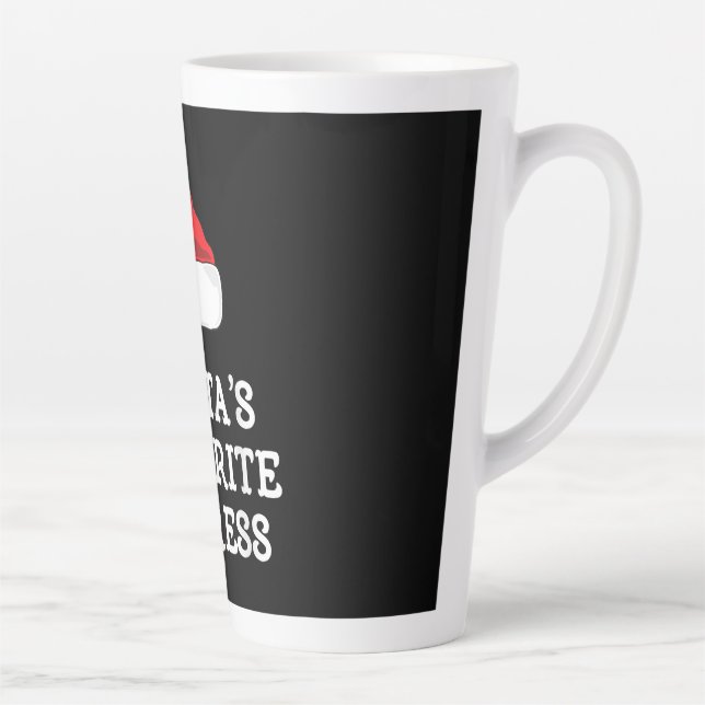 Taza De Café Latte Navidades de actriz favorita de Papá Noel actúen (Derecha)