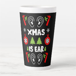 Taza De Café Latte NAVIDADES de Médicas de ENT
