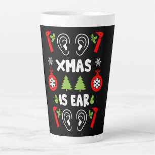 Taza De Café Latte NAVIDADES de Médicas de ENT