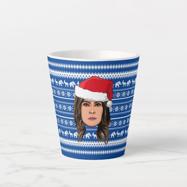 Taza De Café Latte NAVIDADES de MELANIA TRUMP (Anverso)