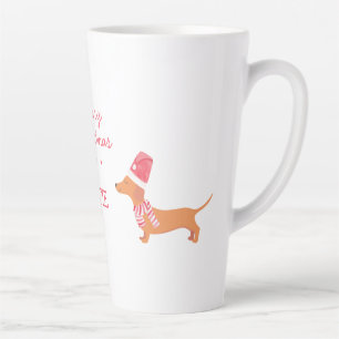 Taza De Café Latte Navidades de regalo para el amante del perro de la