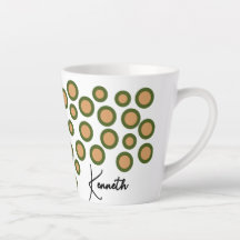 Navidades de renos mug con tu nombre latte mug