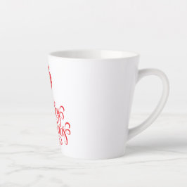 Taza De Café Latte Navidades diseñan barba Santa