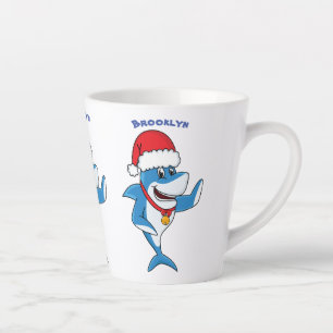 Taza De Café Latte Navidades divertidos ilustracion personalizado de