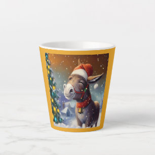 Taza De Café Latte Navidades Donkey 1