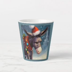 Taza De Café Latte Navidades Donkey 2