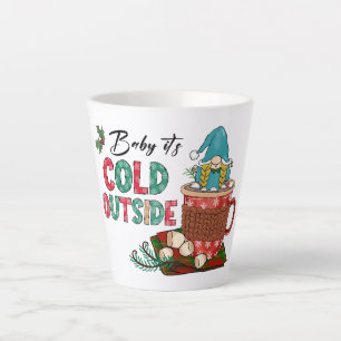 Taza De Café Latte Navidades escandinavos guapos y cacao caliente