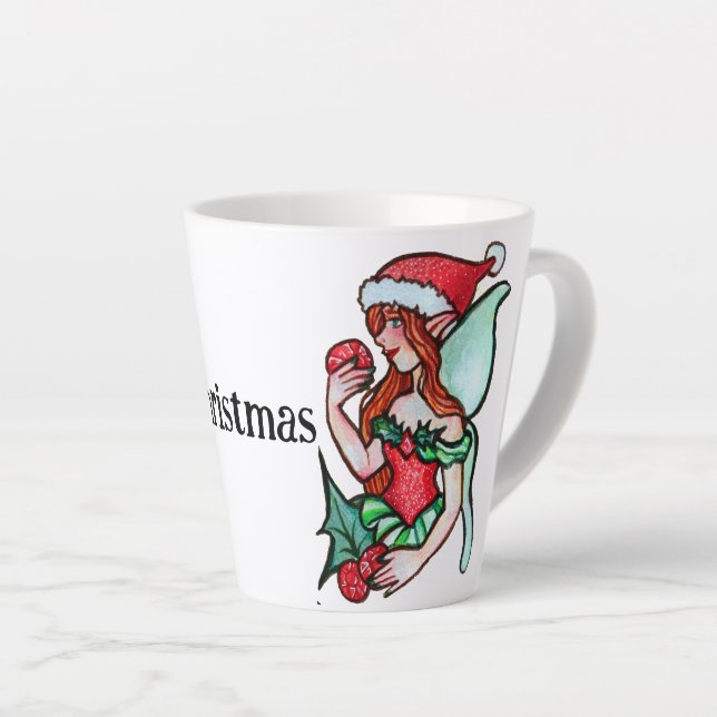 Taza De Café Latte Navidades Fairy (Ángulo derecho)