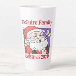 Taza De Café Latte Navidades familiares 2024