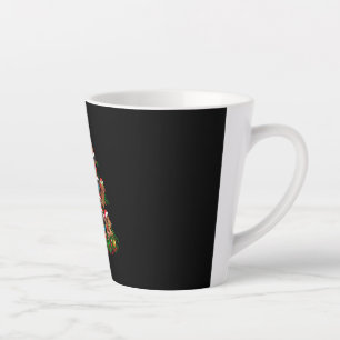 Taza De Café Latte Navidades felices Luz de árbol de Navidad de per
