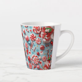 Taza De Café Latte Navidades festivos Candy Café
