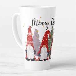 Taza De Café Latte Navidades festivos gnomes Latte Mug