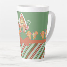 Taza De Café Latte Navidades Gingerbread House Chocolate caliente Lat