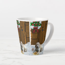Taza De Café Latte Navidades Goldendoodle