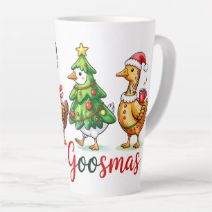 Taza De Café Latte Navidades graciosos Silly Goose