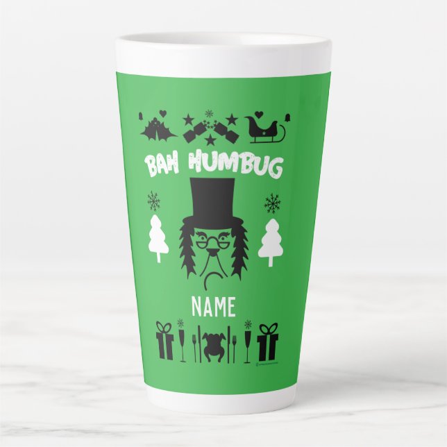 Taza De Café Latte Navidades Grumpy (Anverso)