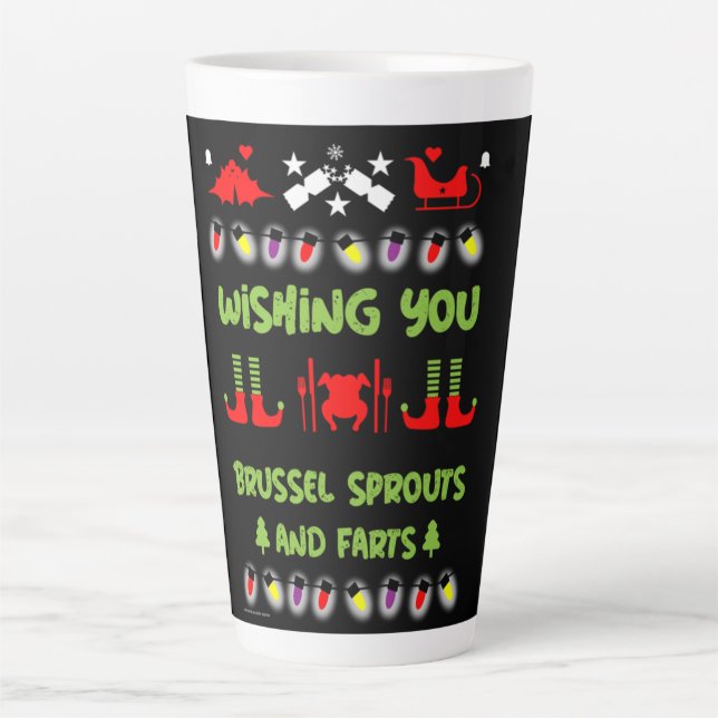 Taza De Café Latte Navidades Grumpy (Anverso)