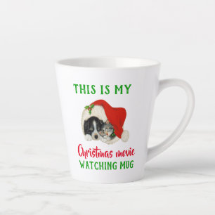 Taza De Café Latte Navidades inteligentes película viendo cosecha