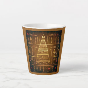 Taza De Café Latte Navidades Jeroglíficos Egipcios 3