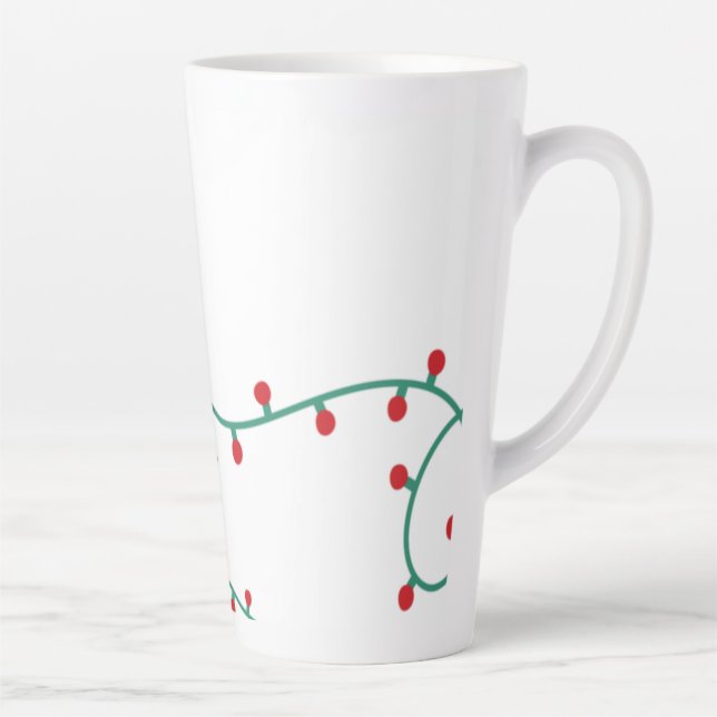 Taza De Café Latte Navidades latte mug (Derecha)