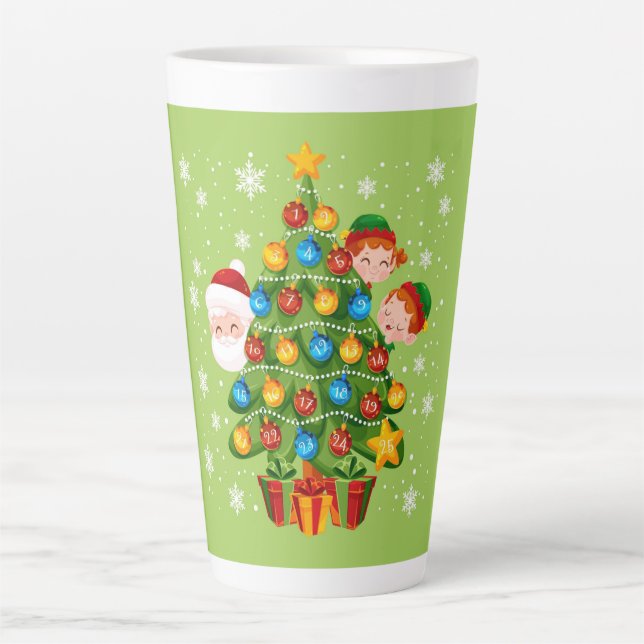 Taza De Café Latte Navidades Latte Mug (Anverso)