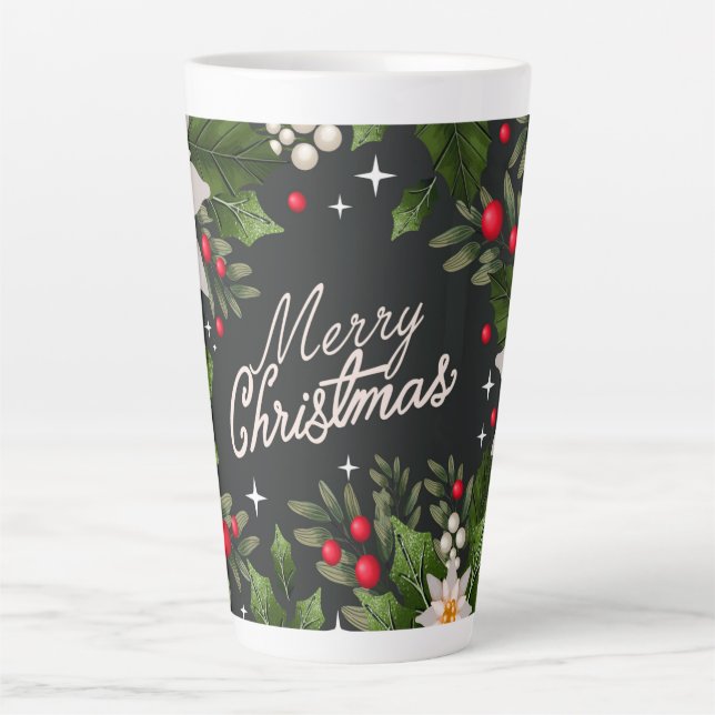 Taza De Café Latte Navidades Latte Mug (Anverso)