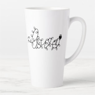Taza De Café Latte Navidades Luces Love Text-45871