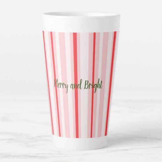 Taza De Café Latte Navidades Merry Mug (Anverso)