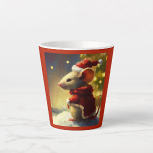 Taza De Café Latte Navidades Mouse 4