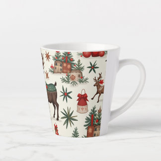 Taza De Café Latte Navidades mug