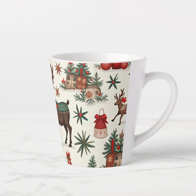Taza De Café Latte Navidades mug (Derecha)