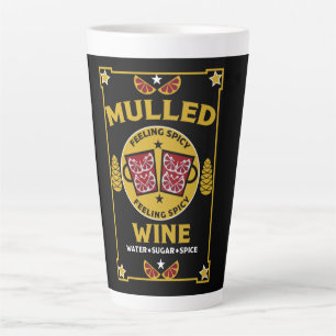 Taza De Café Latte Navidades Mulled Red Wine Glühwein