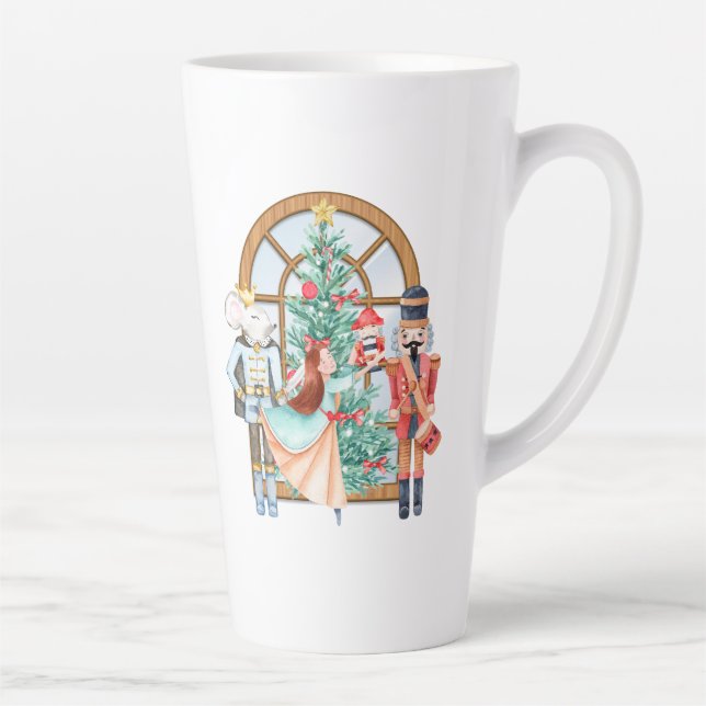 Taza De Café Latte Navidades Nutcracker Ballerina Mouse King (Derecha)