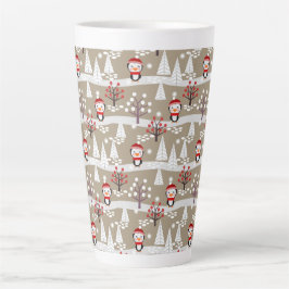 Taza De Café Latte Navidades Penguins Latte Mug