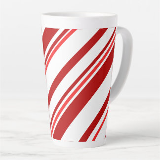 Taza De Café Latte Navidades Peppermint Gran Latte Mug