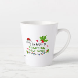 Taza De Café Latte Navidades PRACTICAN LA AUTOCUIDACIÓN DE LA Salud M